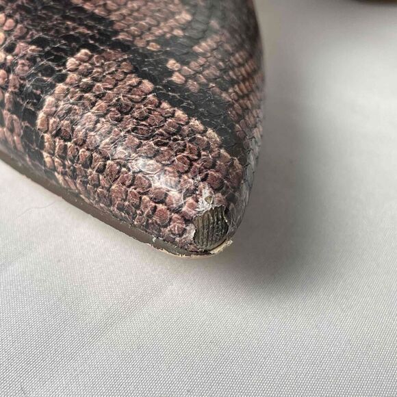 Steve Madden 6.5M Snake Print Trista Pointed Toe Ankle Boots Chic Versatile - Picture 7 of 8